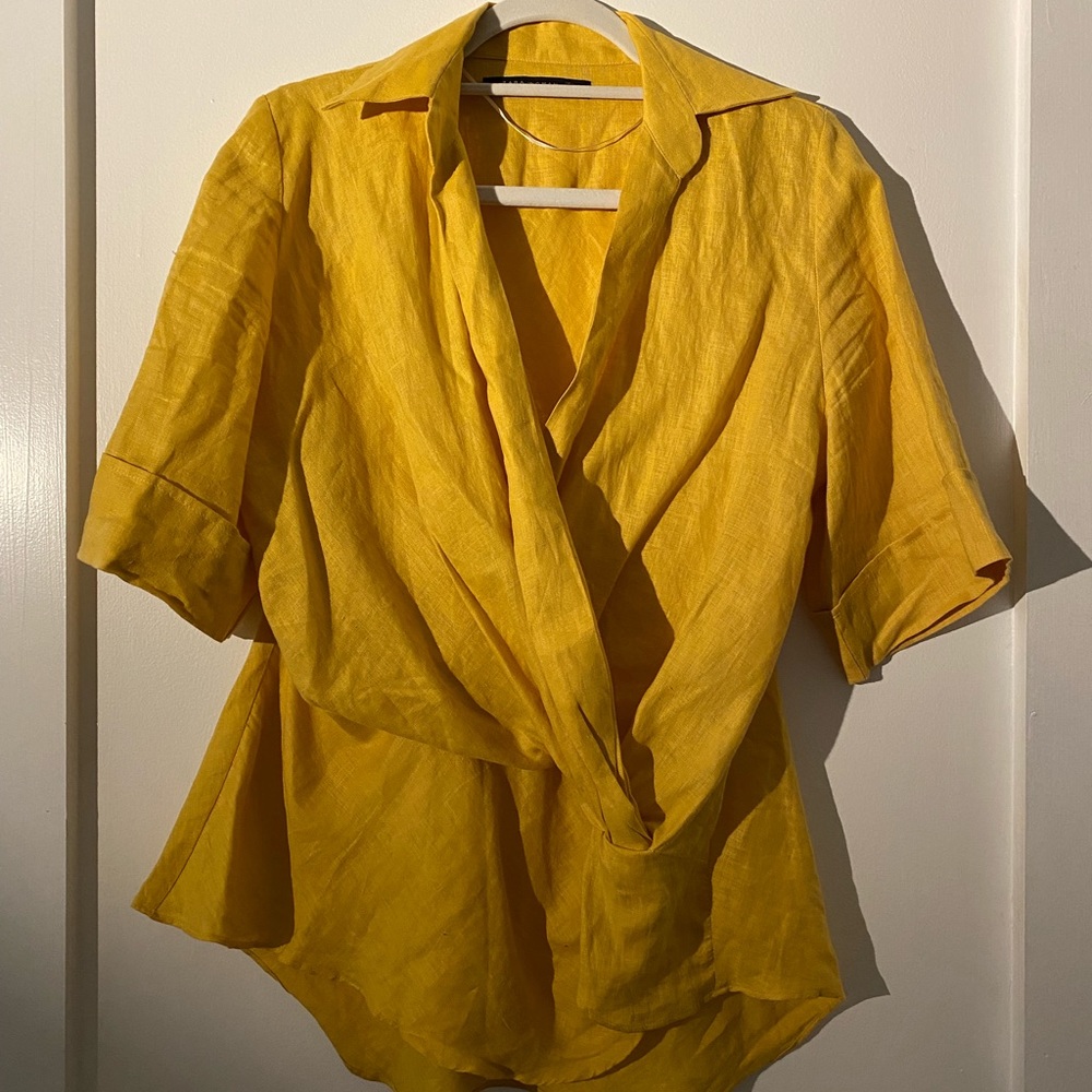 ZARA Linen Blouse